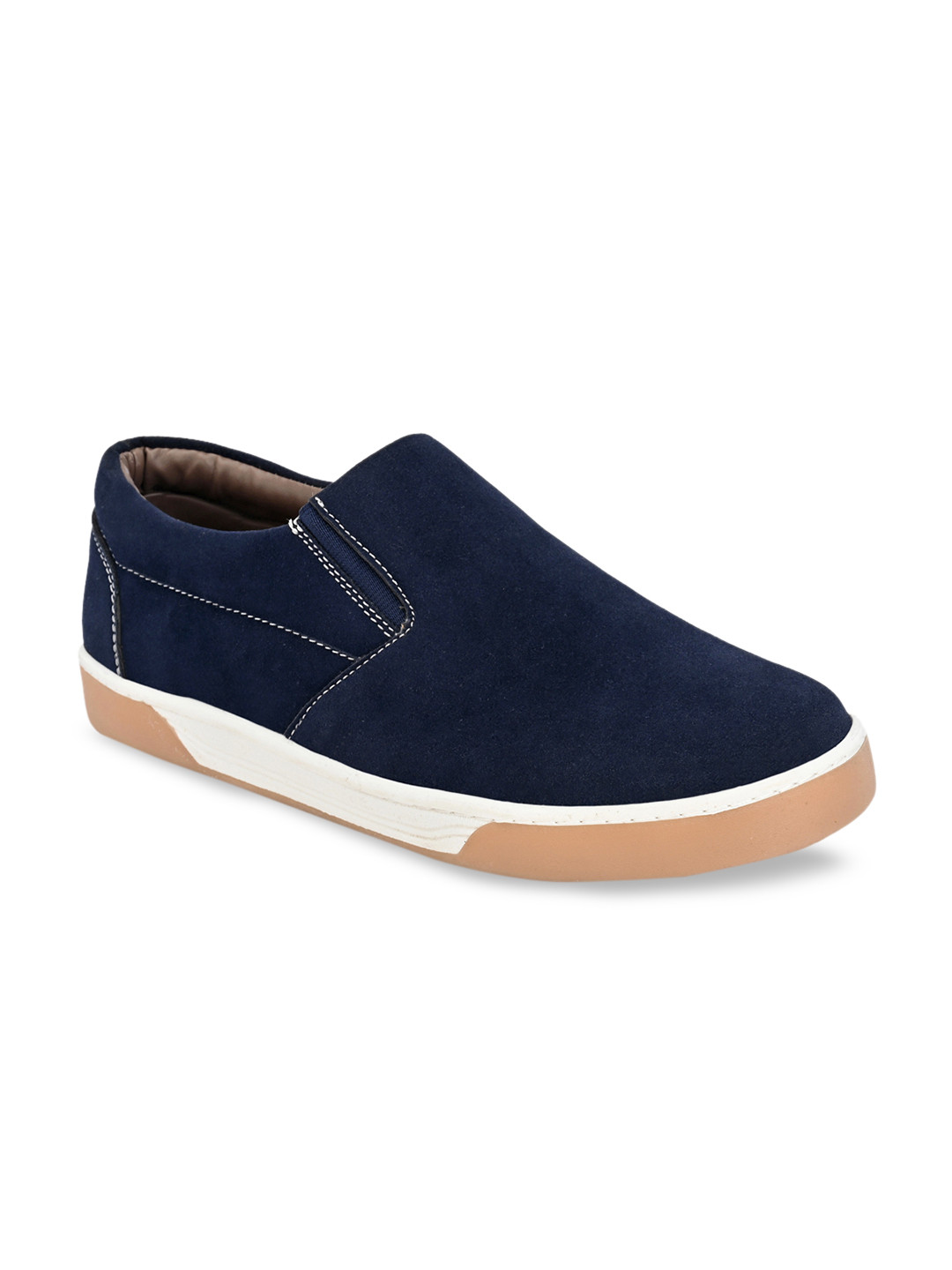 

Guava Men Navy Blue Slip-On Sneakers