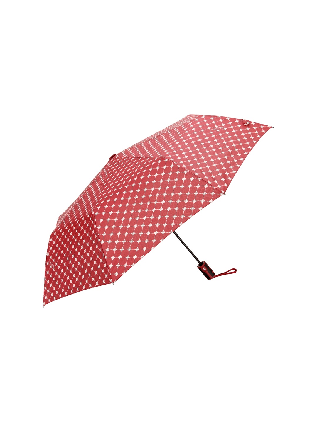 

FabSeasons Unisex Maroon & White Printed 3 Fold Fancy Semi-Automatic Umbrella