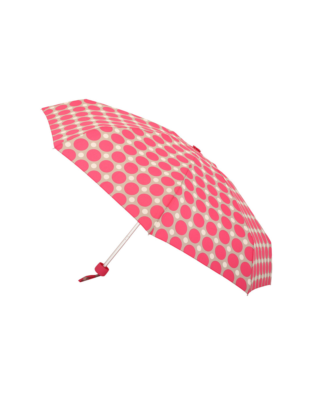 

FabSeasons Unisex Pink & Grey Printed 5 fold Small Compact Manual Umbrella