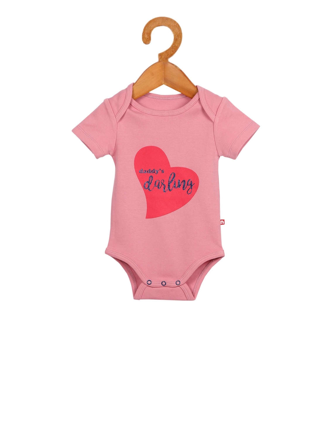 

Nino Bambino Infant Girls Pink Printed Organic Cotton Sustainable Bodysuit