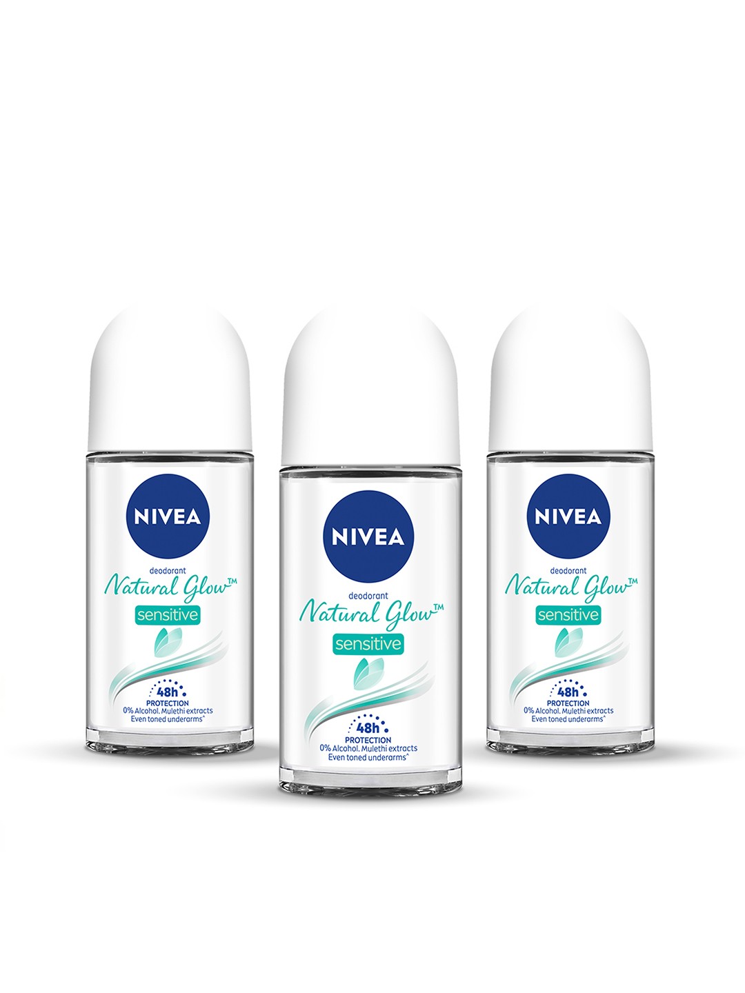 

Nivea Men Set of 3 Natural Glow Senstive Roll-Ons, White