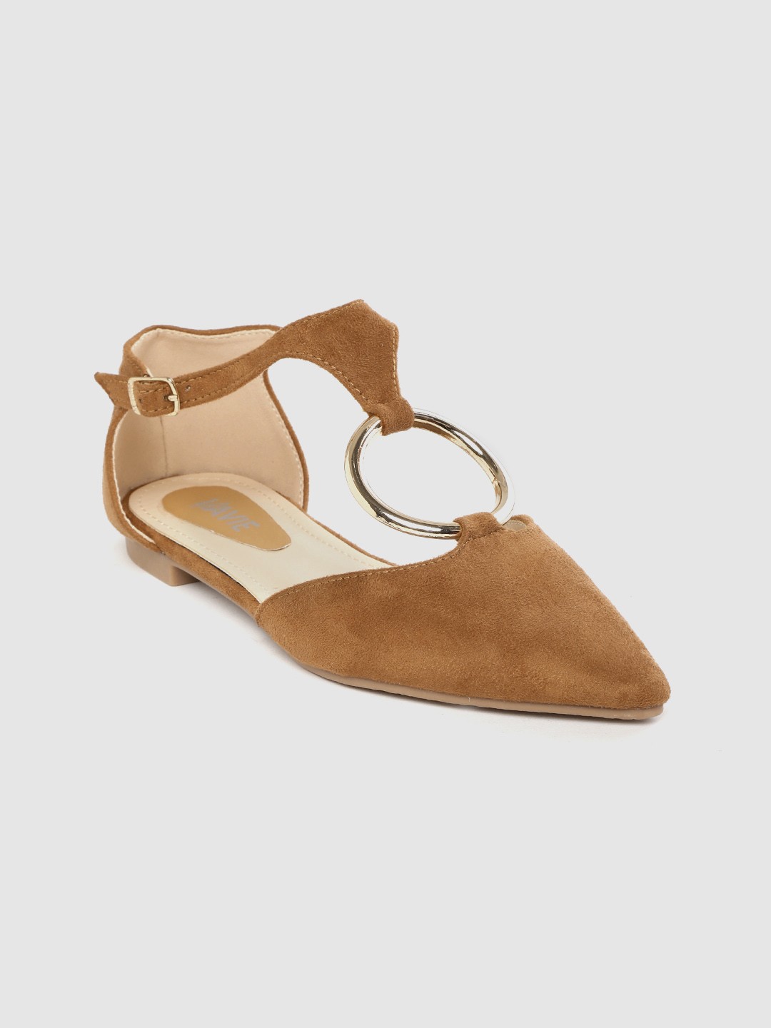

Lavie Women Camel Brown Solid Flats