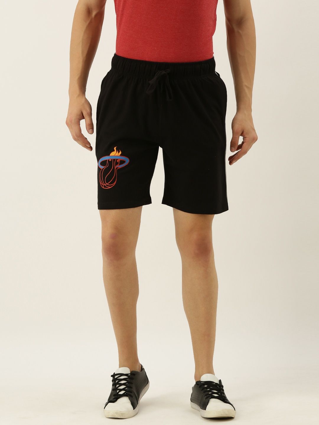 

Urban Dog Men Black Printed Regular Fit Regular Shorts