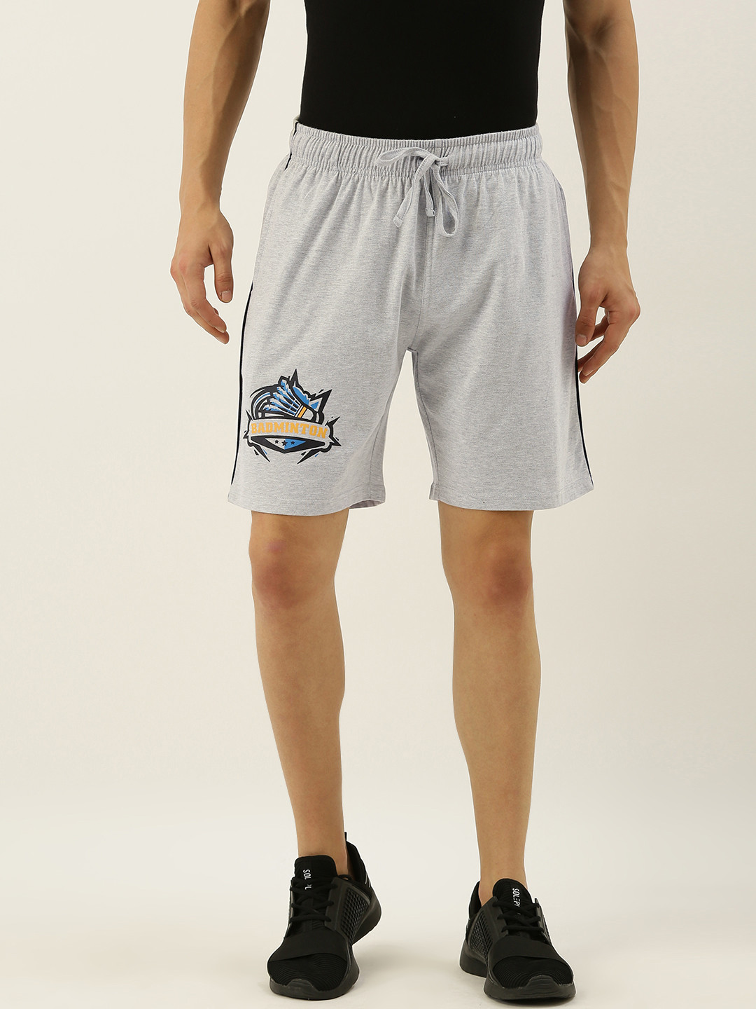 

Urban Dog Men Grey Printed Regular Fit Regular Shorts