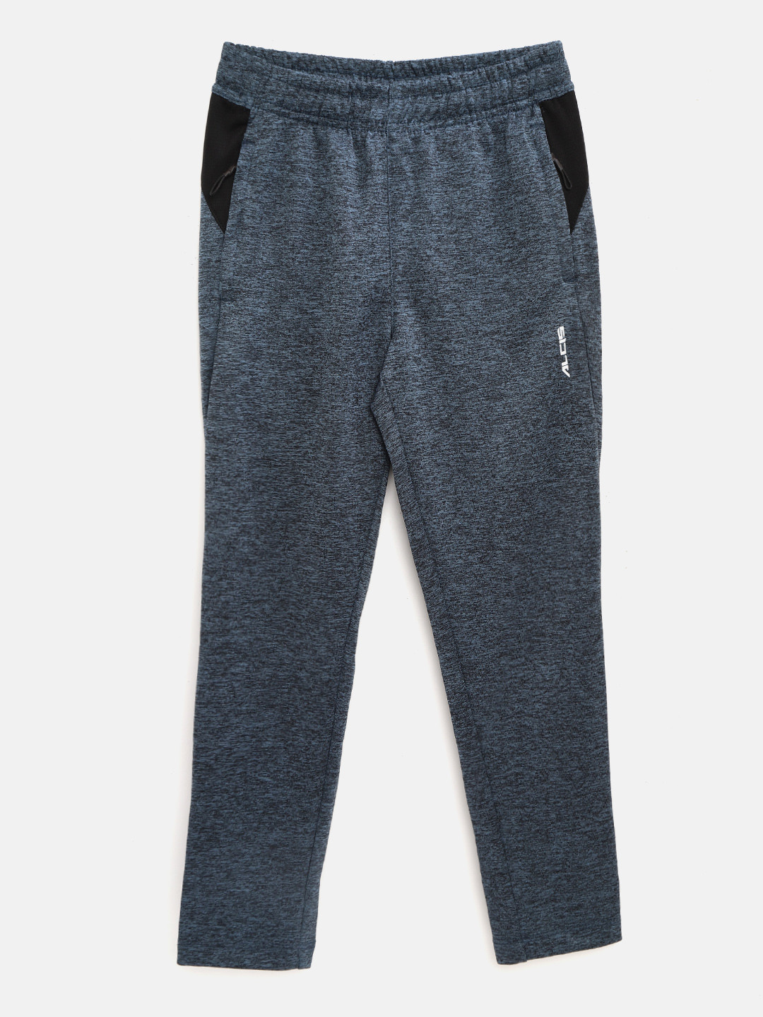 

Alcis Boys Navy & Black Self Design Slim Fit VIROPROTKT Track Pants, Navy blue