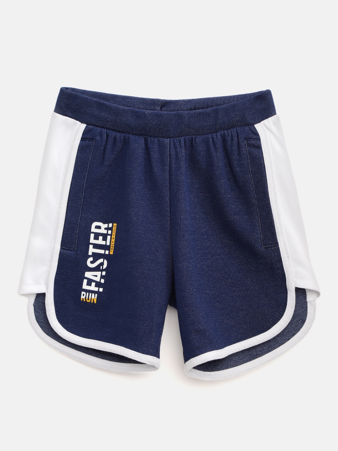 

Alcis Girls Navy Blue Printed Detail Regular Fit Running Shorts