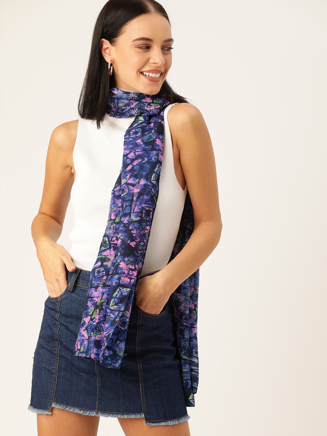 

DressBerry Women Multicoloured Printed Scarf, Multi
