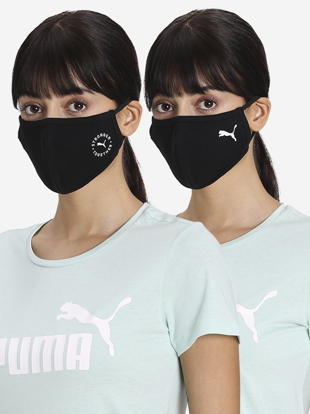 

Puma Women Black 2 Pcs 5 Ply Face Mask