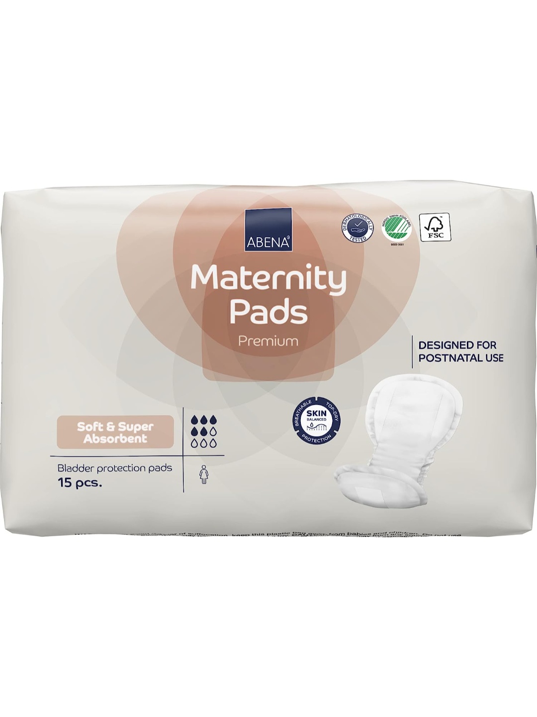 

Abena Maternity Pads - 15 pcs, White