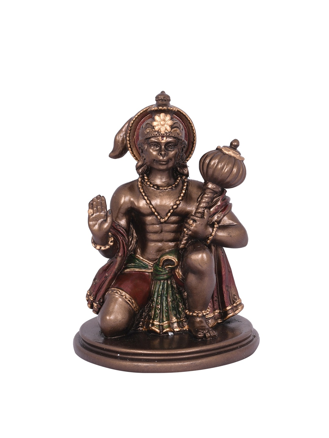 

CraftVatika Bronze-Toned Handcrafted Balaji Bajrangbali Idol Showpiece