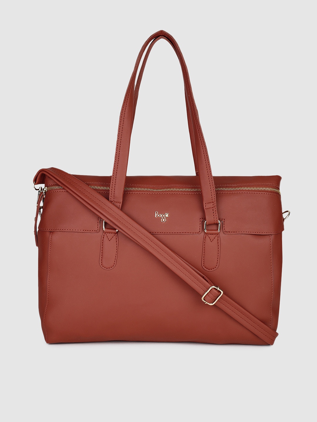 

Baggit Red Solid Laptop Bag