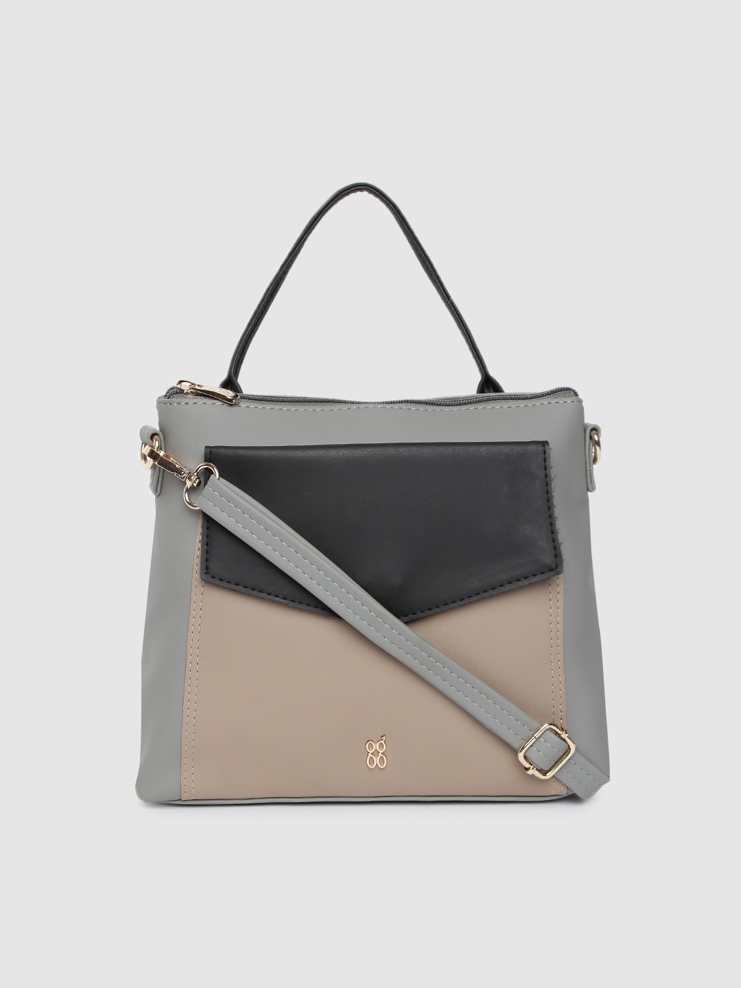 

Baggit Grey & Beige Handheld Bag