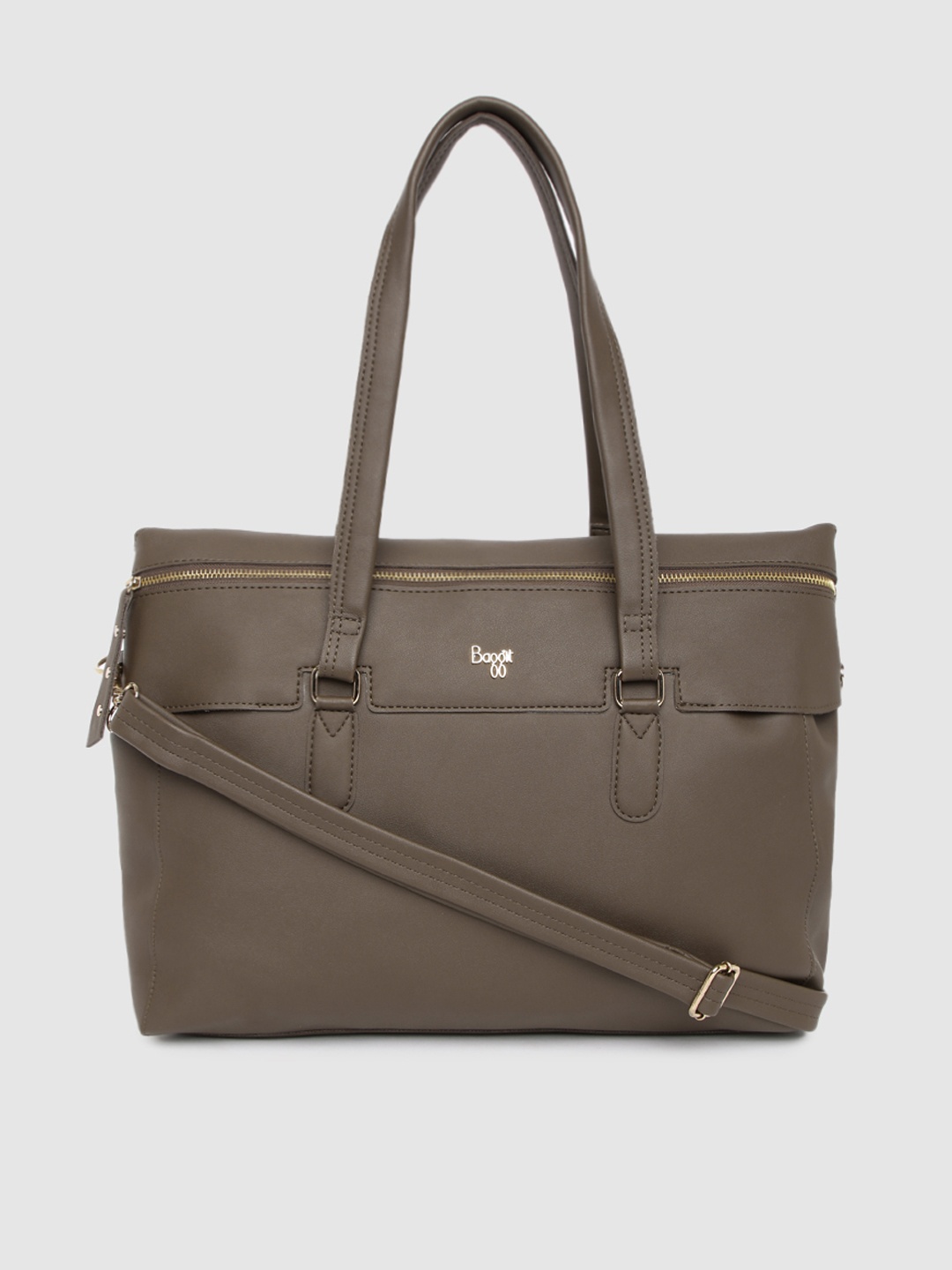 

Baggit Grey Solid Shoulder Laptop Bag
