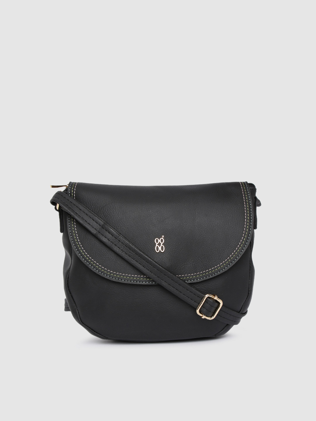 

Baggit Black Solid Sling Bag