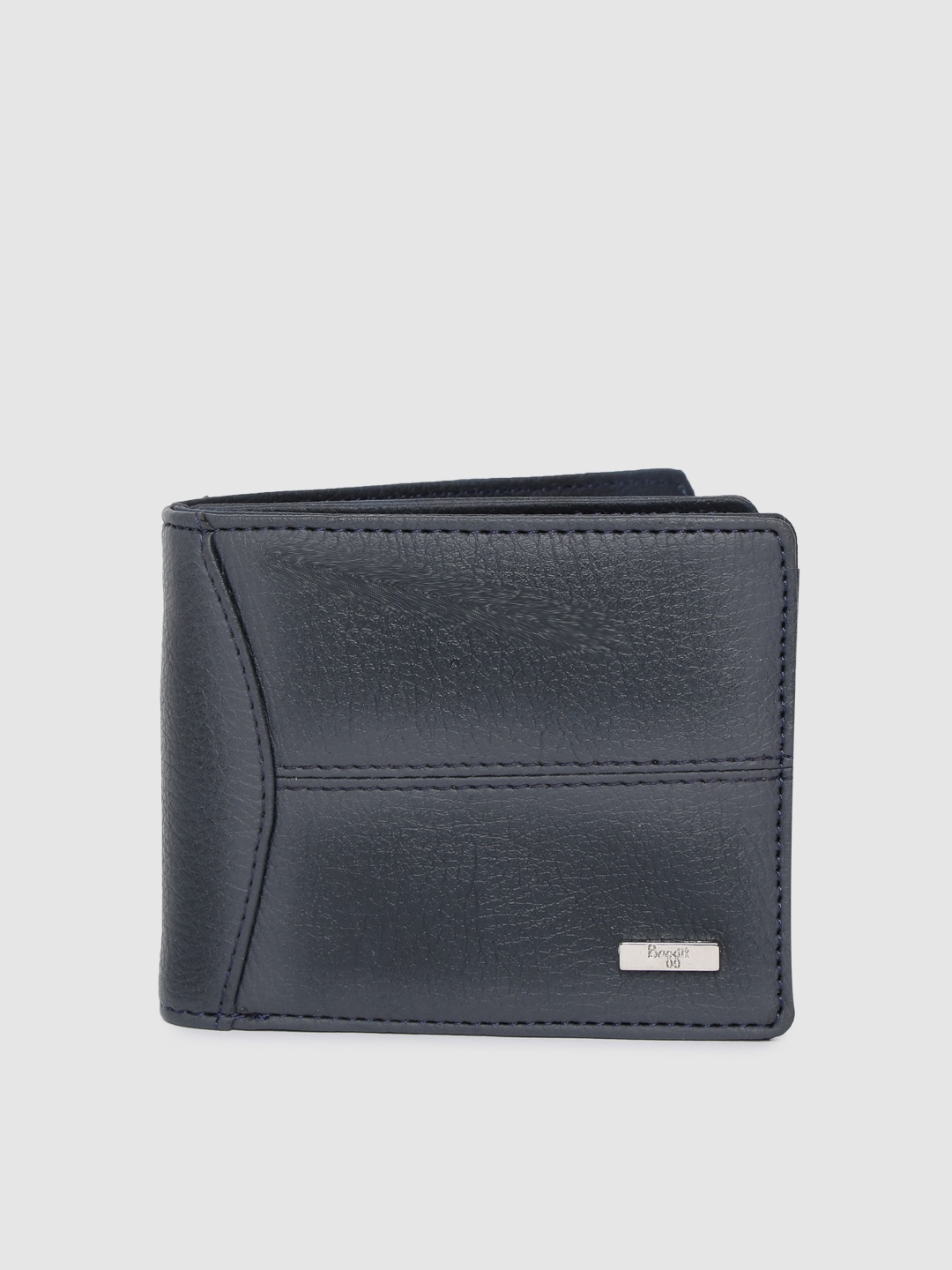 

Baggit Men Navy Blue Solid Two Fold Wallet