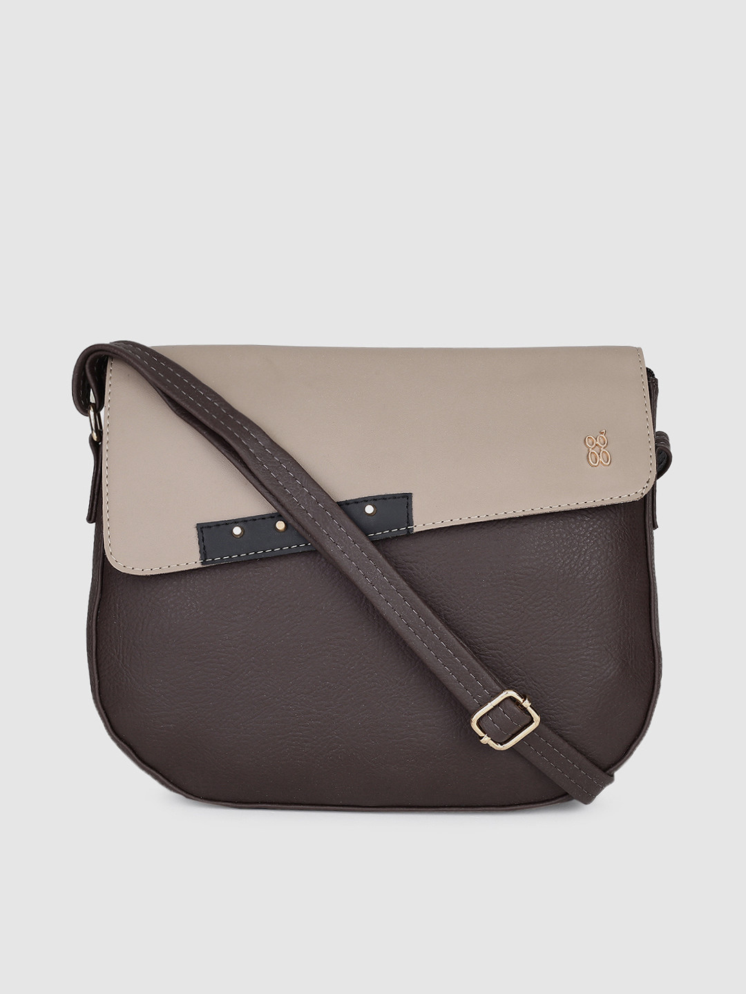 

Baggit Brown & Beige Colourblocked Sling Bag