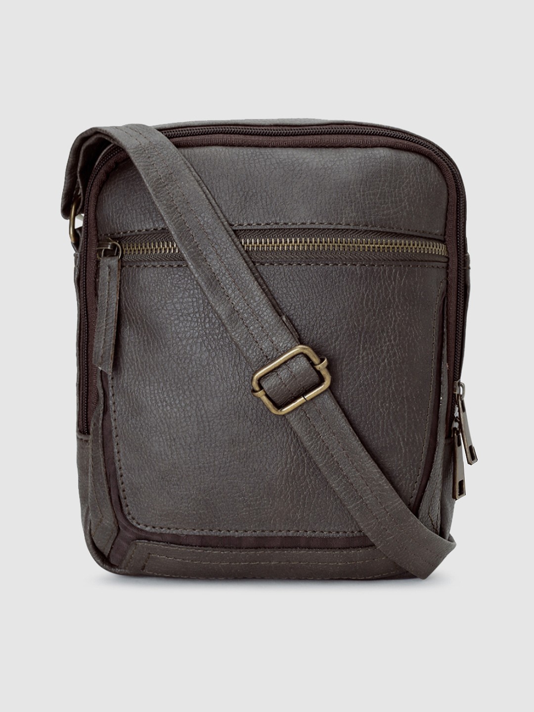 

Baggit Men Brown Solid Messenger Bag