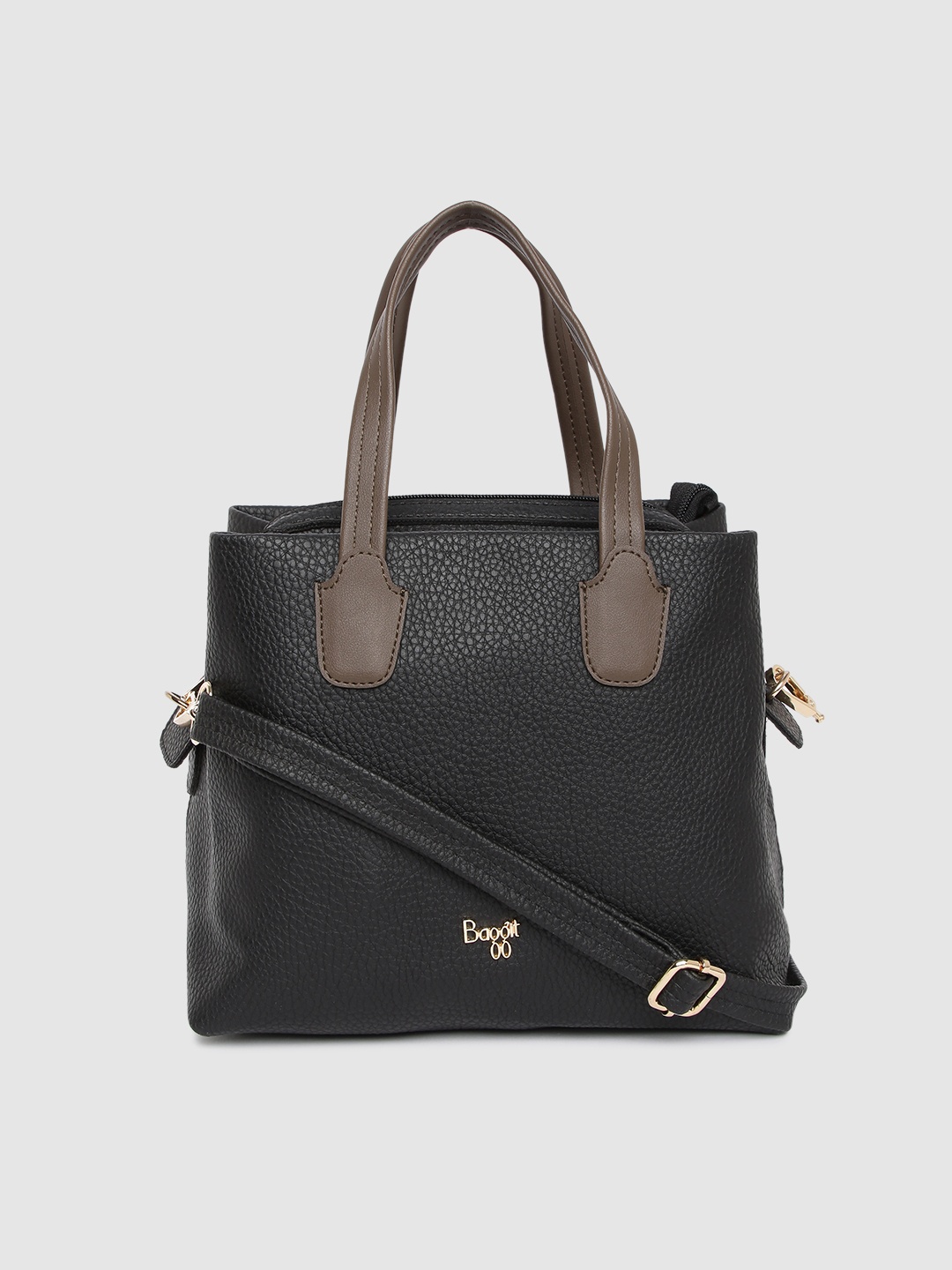 

Baggit Black Solid Handheld Bag