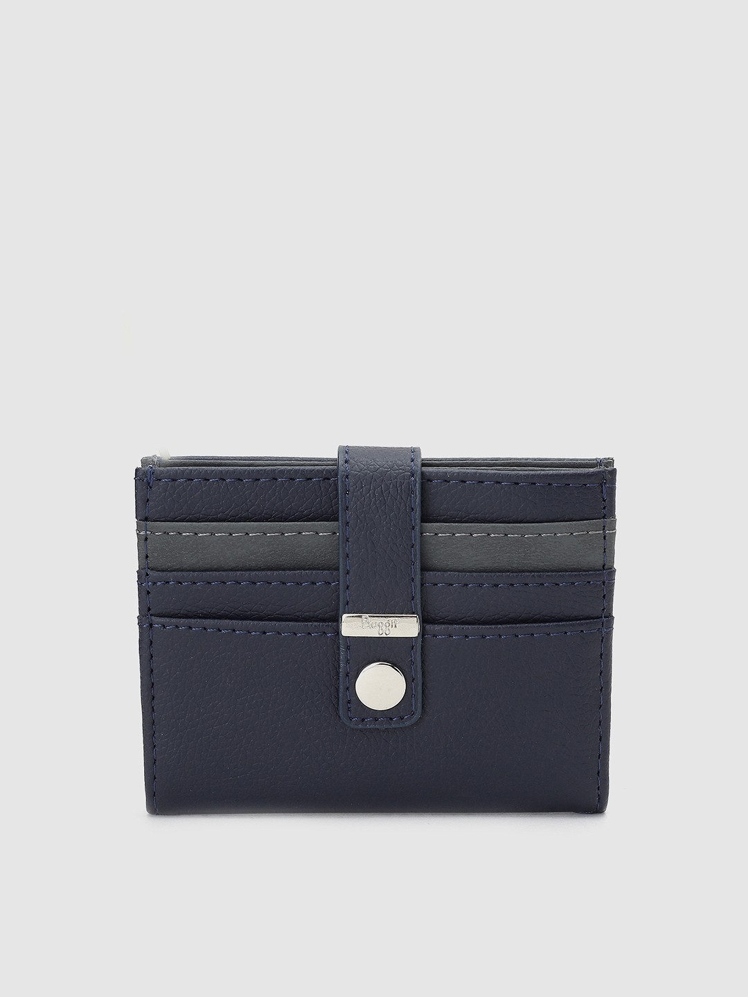 

Baggit Men Blue Solid Card Holder