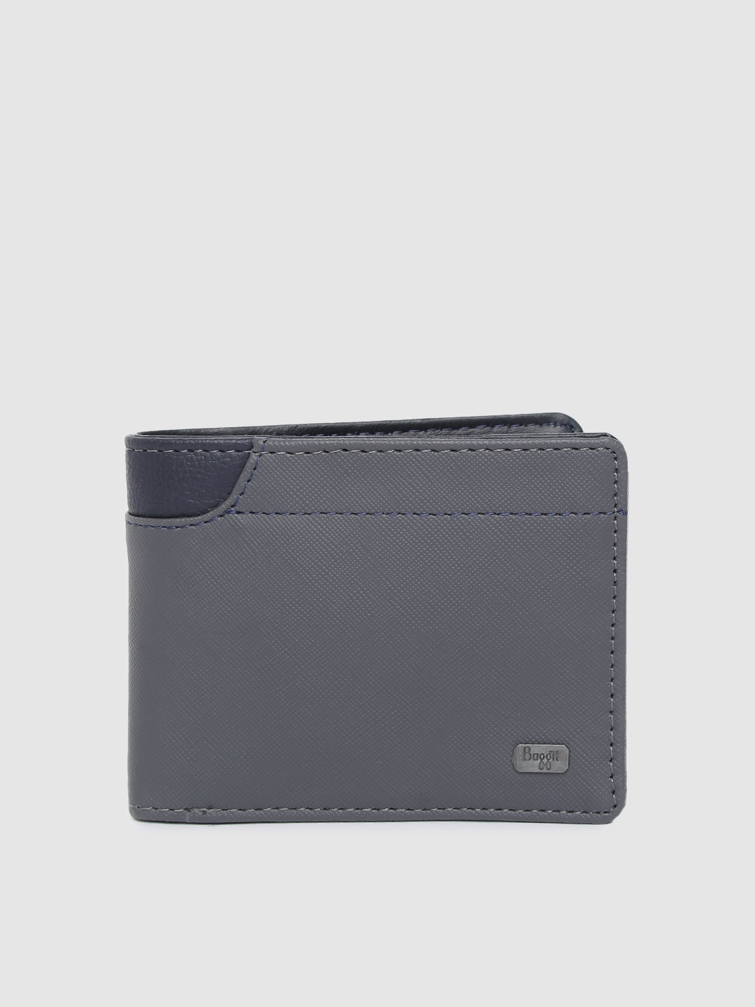 

Baggit Men Grey Solid Two Fold Wallet
