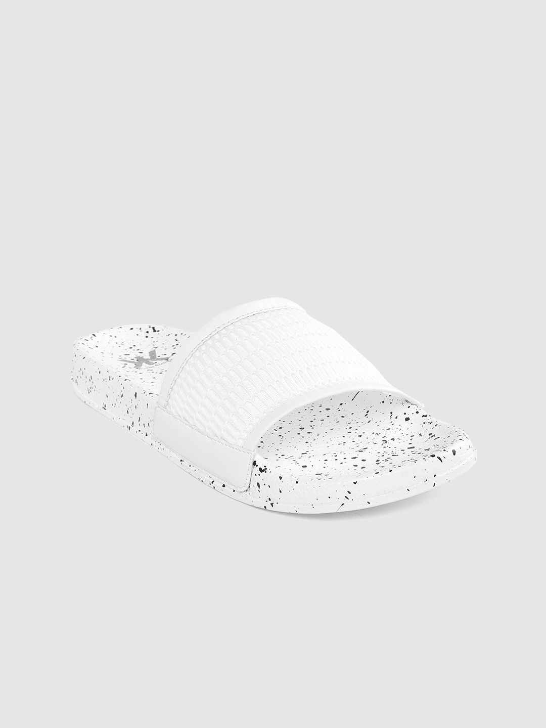 

Kook N Keech Women White & Black Printed Sliders