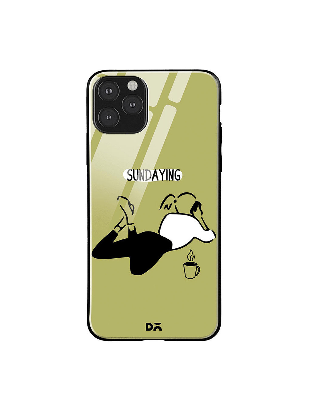 

DailyObjects Green & Black Sundaying iPhone 11 Pro Max Glass Case Cover