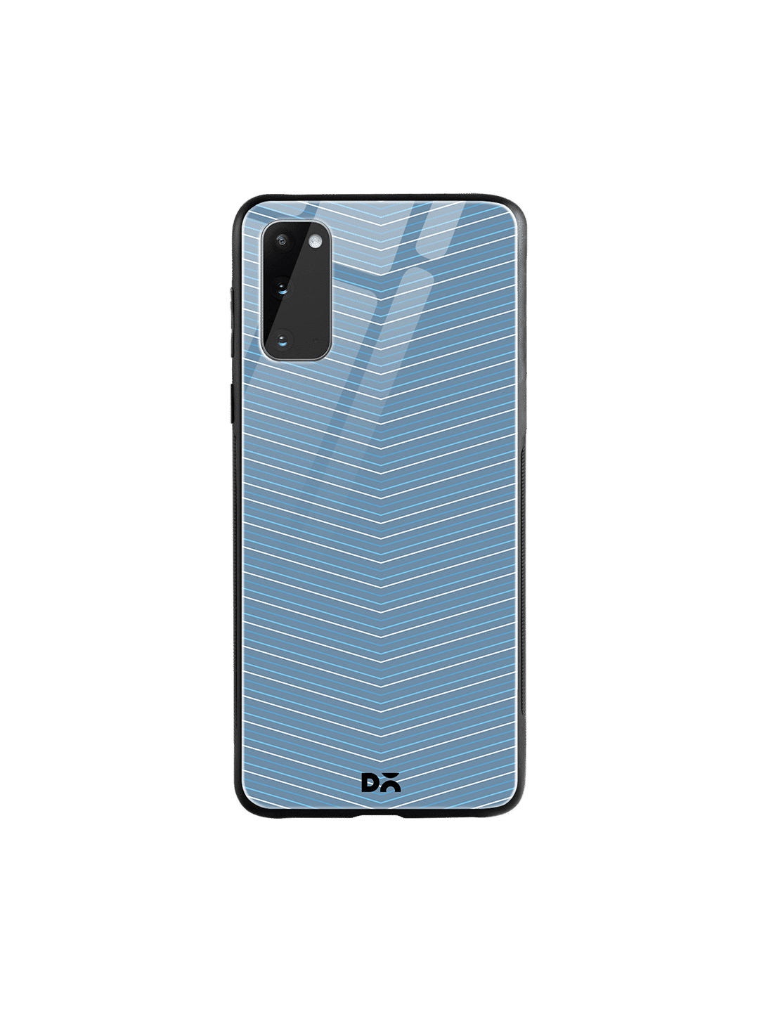 

DailyObjects Blue & White Blueberry Broken Twills Samsung Galaxy S20 Glass Case Cover