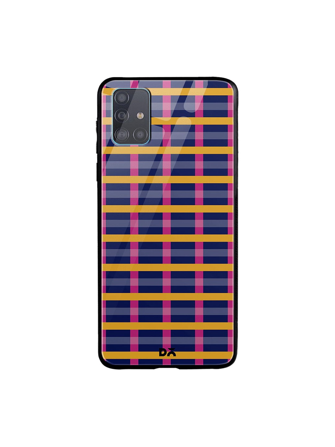 

DailyObjects Blue & Pink Multi Pipes Samsung Galaxy A51 Glass Case Cover
