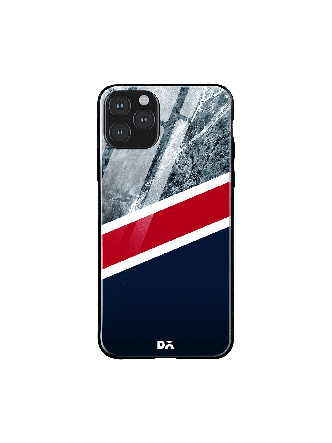 

DailyObjects Grey & Blue Marble New England iPhone 11 Pro Max Glass Case Cover