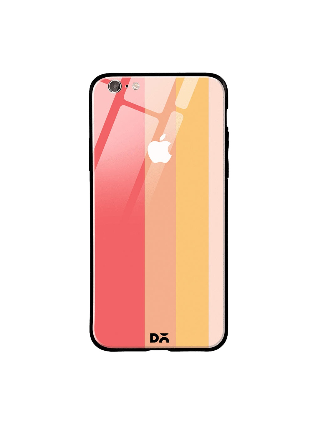 

DailyObjects Peach-Coloured & Pink Vertical iPhone 6S Glass Case Cover