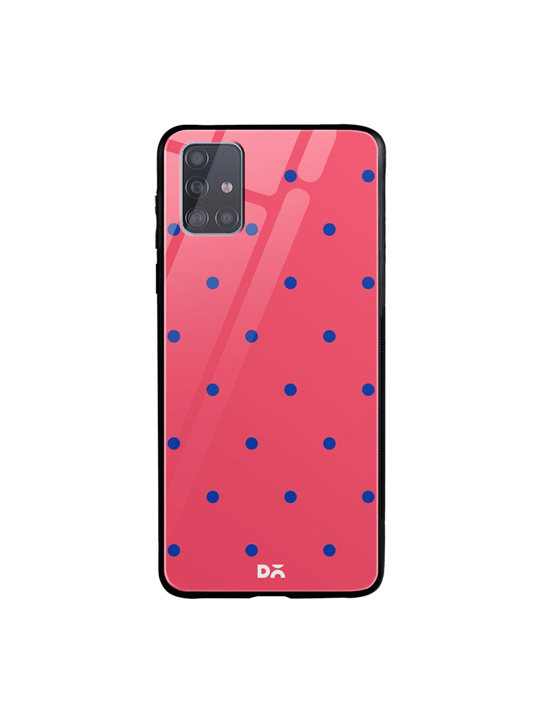 

DailyObjects Pink & Blue Bubbles Candy Samsung Galaxy A51 Glass Case Cover
