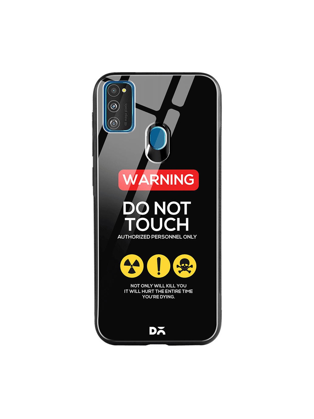 

DailyObjects Unisex Black & White Do Not Touch Samsung Galaxy M30S Glass Case Cover