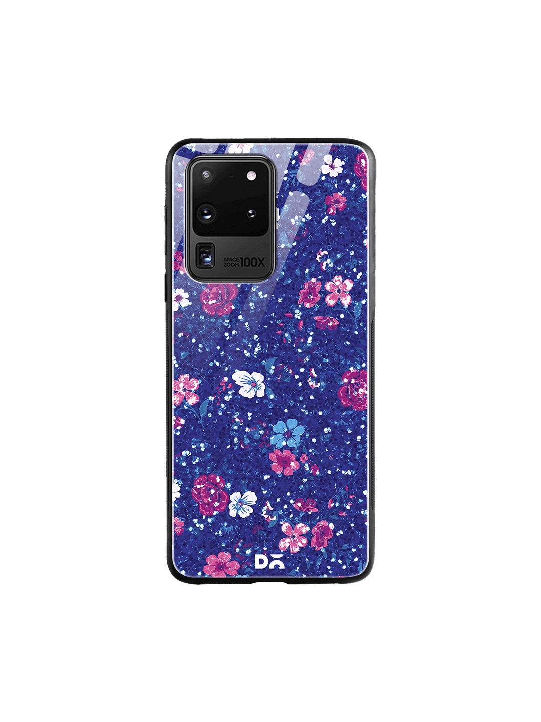 

DailyObjects Blue & Pink Marble Flowers Samsung Galaxy S20 Ultra Glass Case Cover