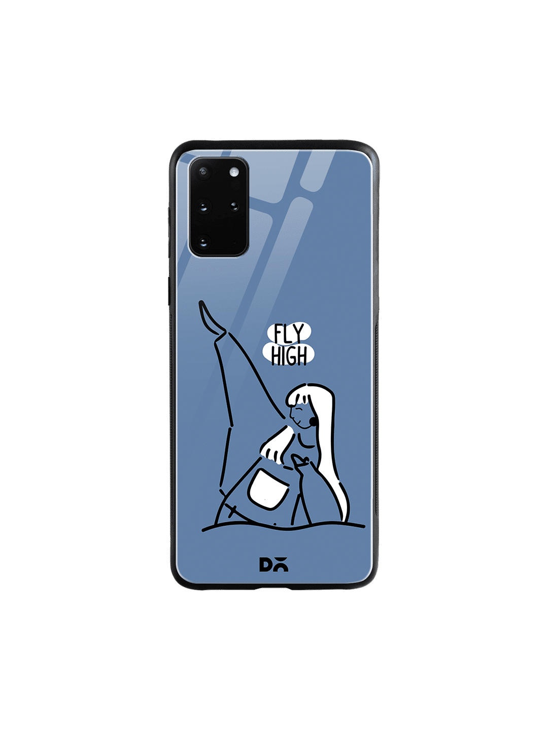 

DailyObjects Blue & White Flying High Samsung Galaxy S20 Plus Glass Case Cover