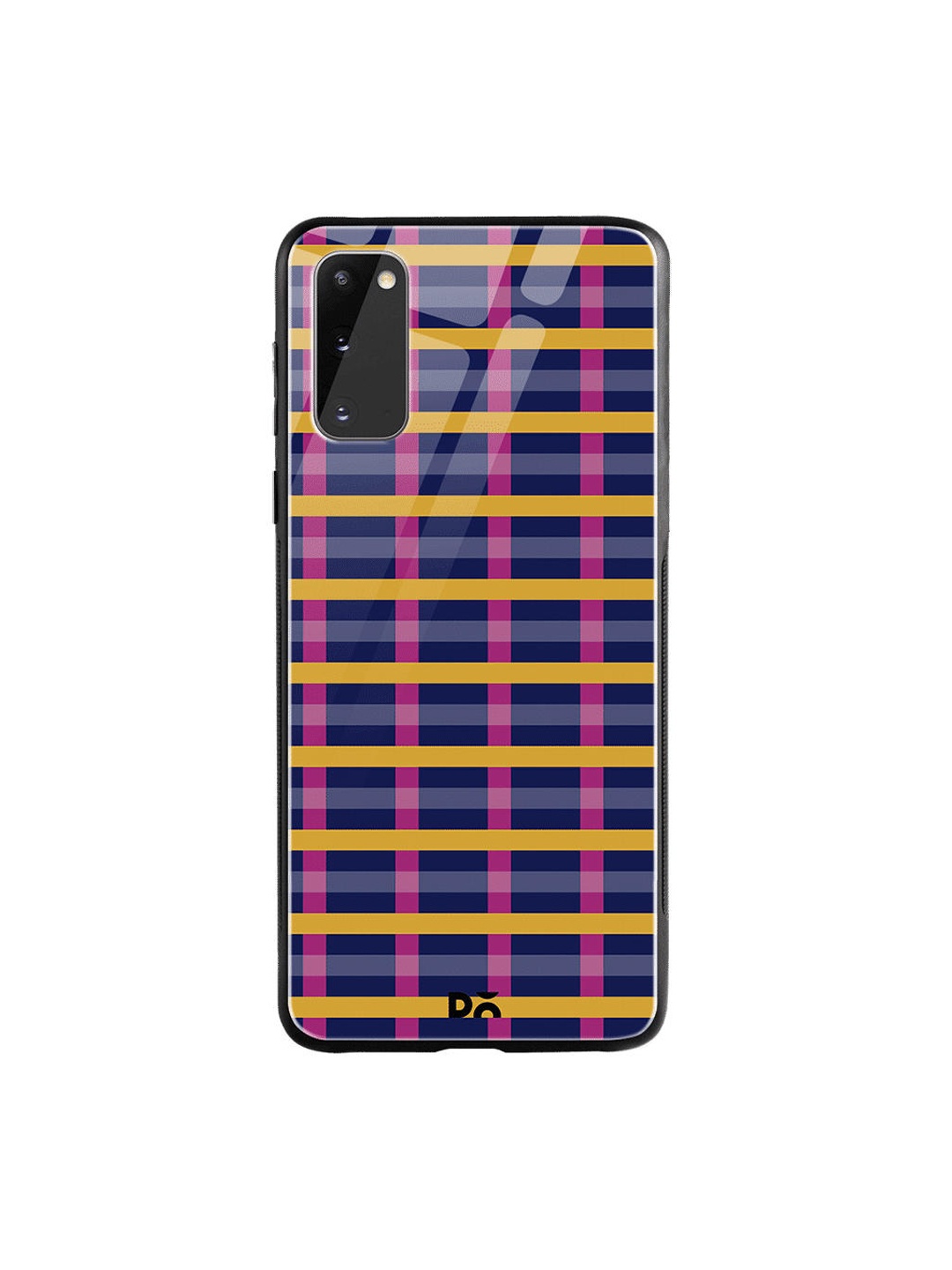 

DailyObjects Blue & Pink Multi Pipes Samsung Galaxy S20 Glass Case Cover