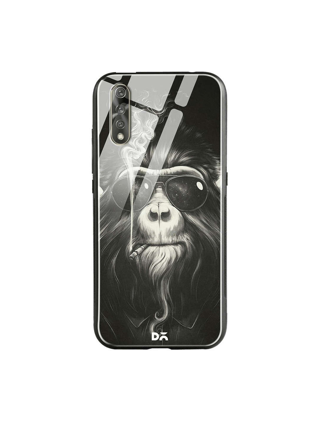 

DailyObjects Black & White Printed Smoke Em Vivo S1 Glass Mobile Cover