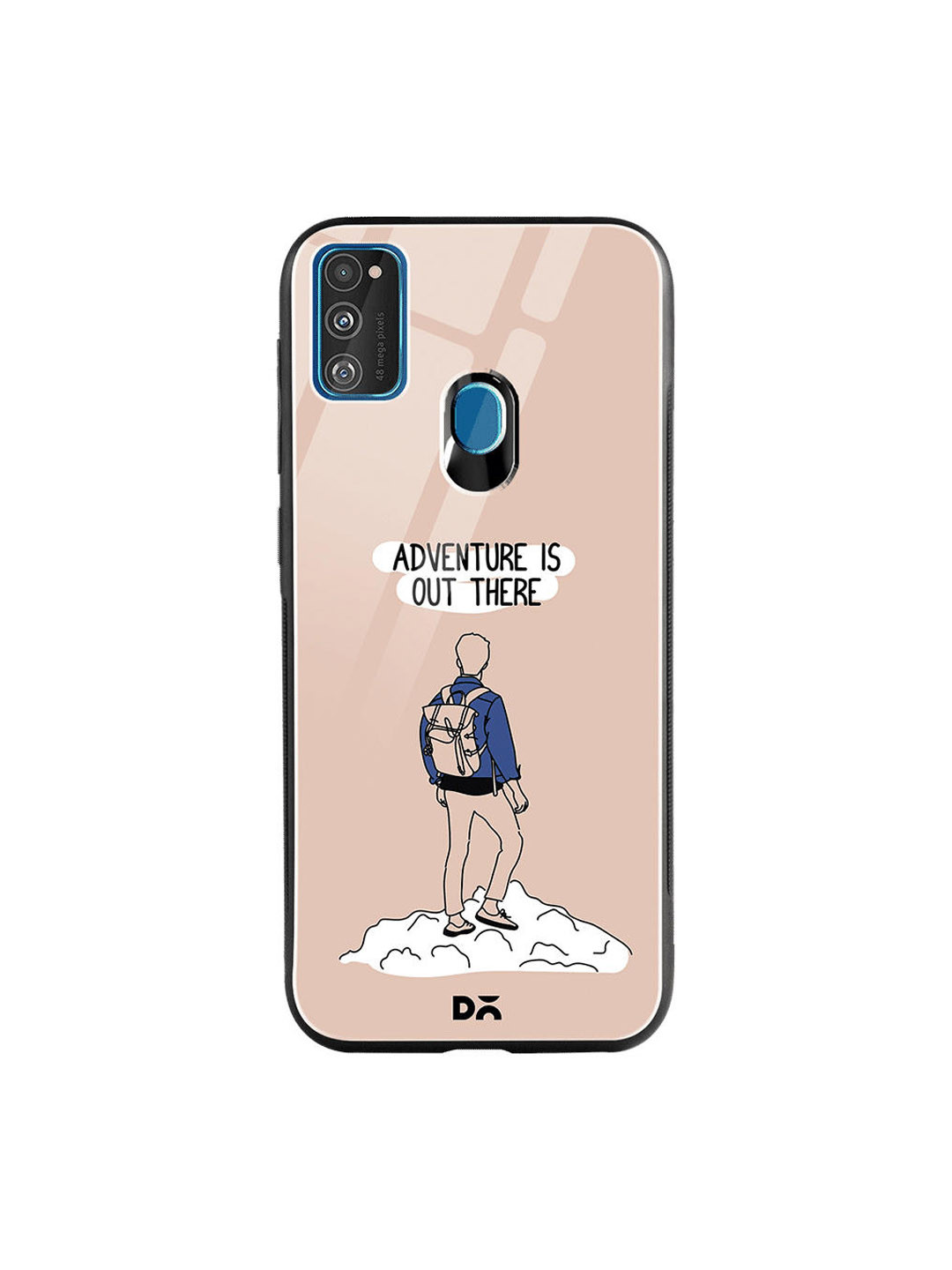 

DailyObjects Beige & Blue Adventure Out Samsung Galaxy M30S Glass Case Cover