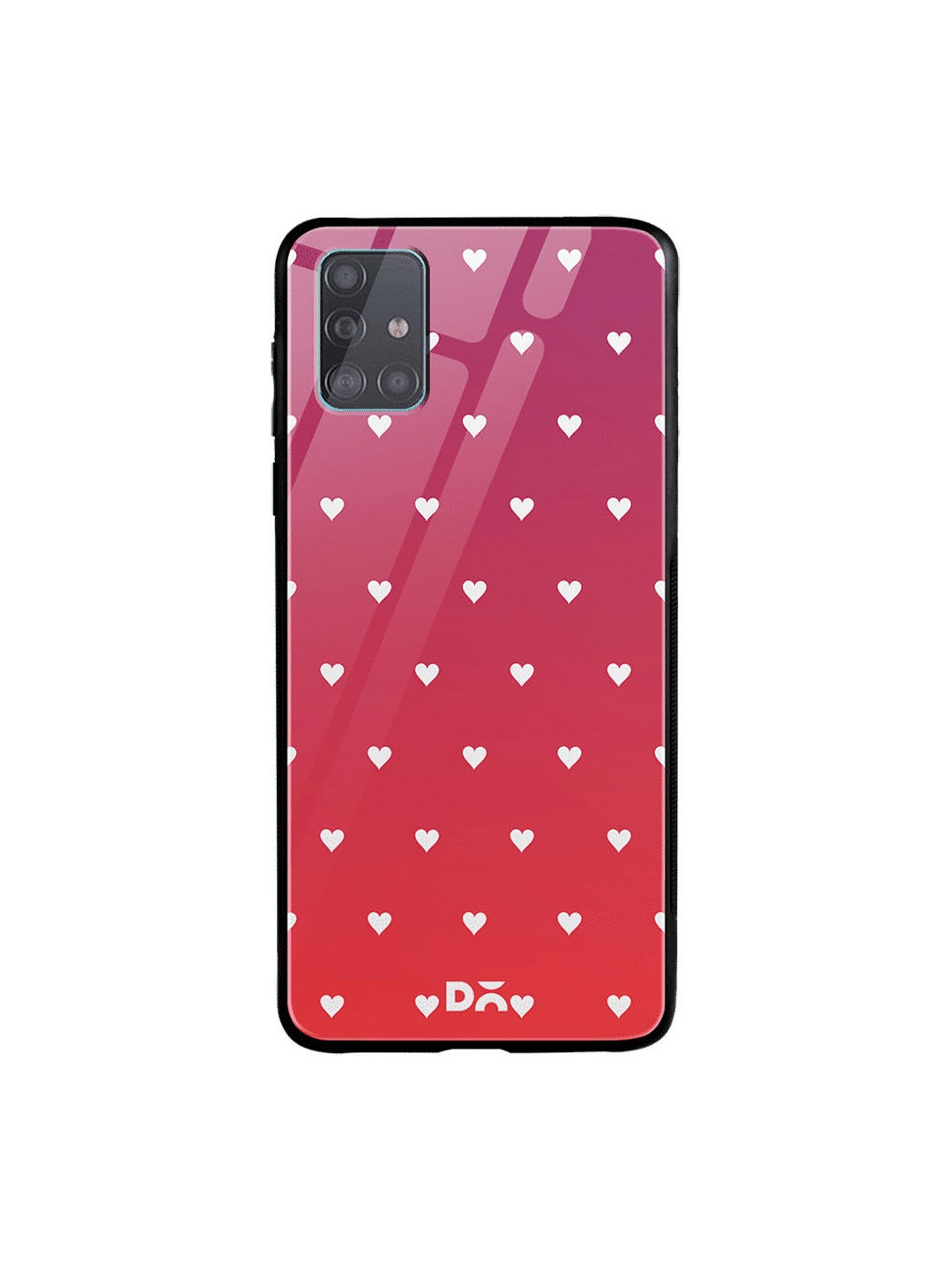 

DailyObjects Pink & White Samsung Galaxy A71 Glass Case Cover