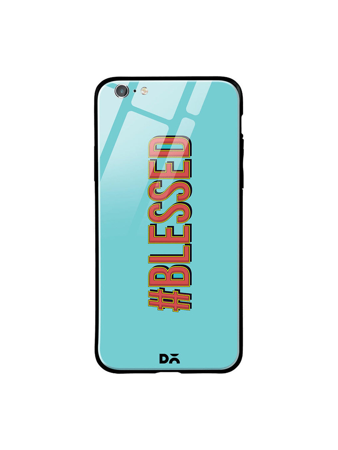 

DailyObjects Blue & Red Blessed iPhone 6 Glass Case Cover