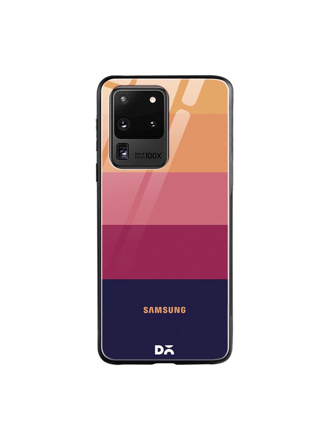 

DailyObjects Navy Blue & Pink Quin Samsung Galaxy S20 Ultra Glass Case Cover