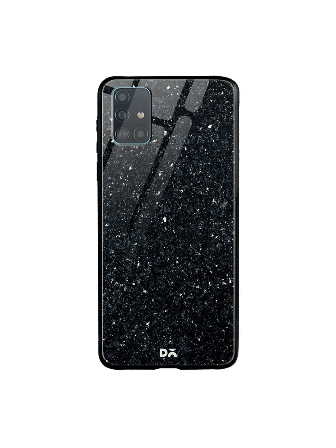 

DailyObjects Black Starry Sky Samsung Galaxy A51 Glass Case Cover