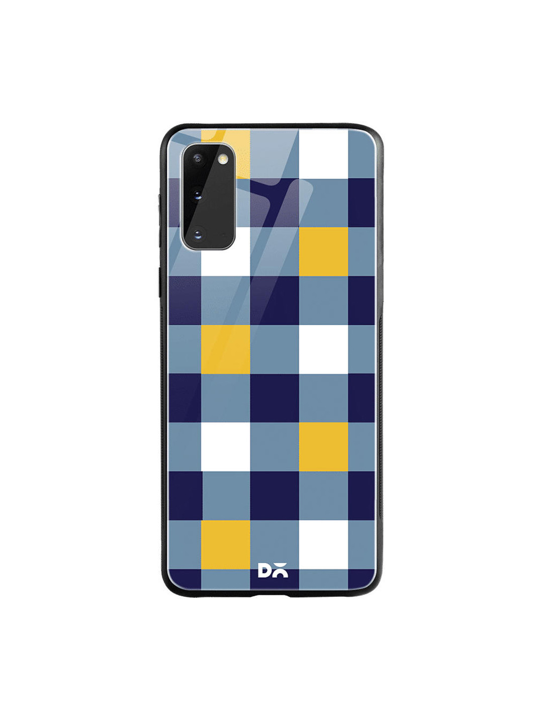 

DailyObjects Unisex Unisex Blue & Yellow Quartet 1 Samsung Galaxy S20 Glass Mobile Cover
