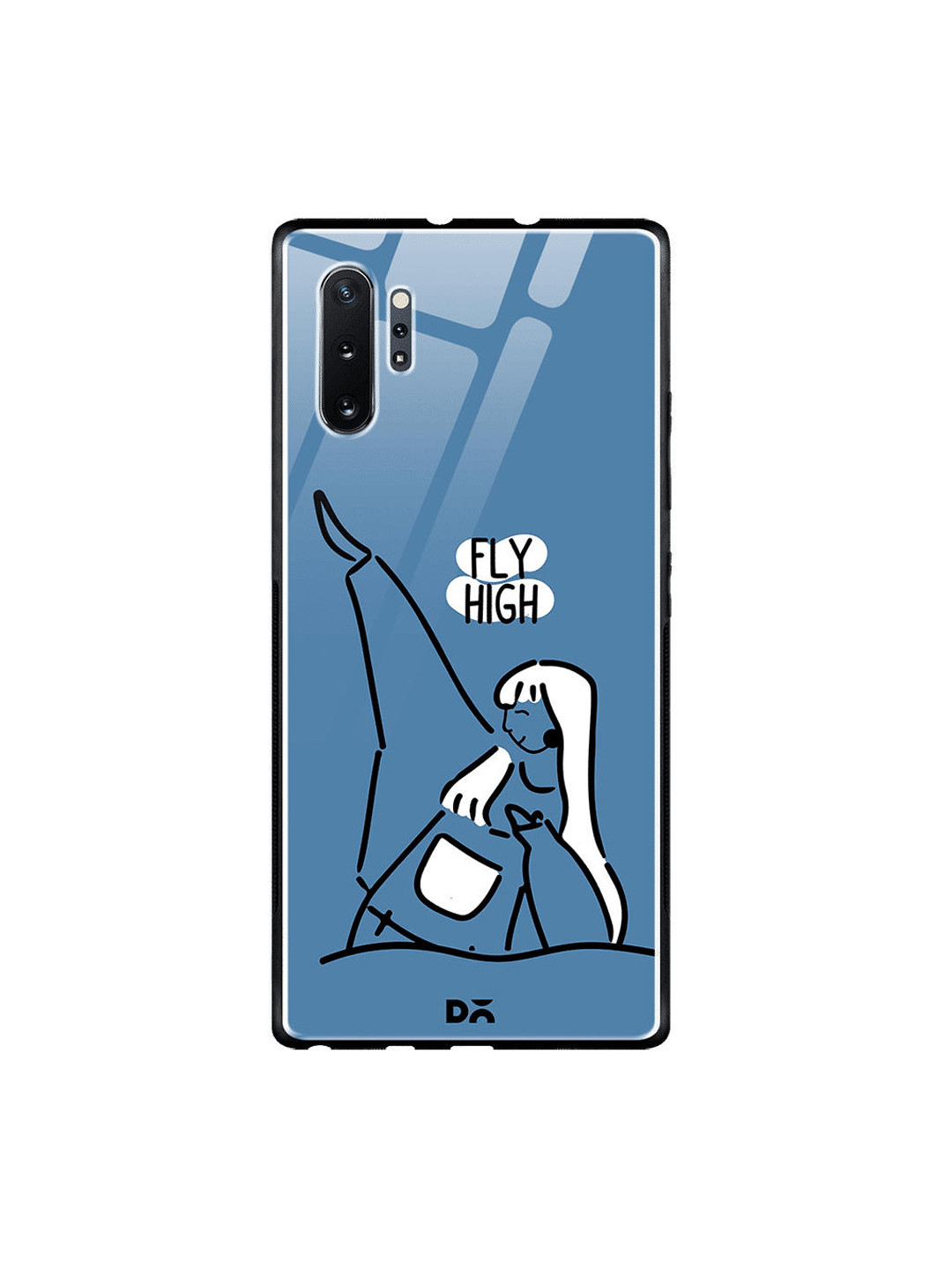 

DailyObjects Blue & White Samsung Galaxy Note 10 Plus Glass Case Cover