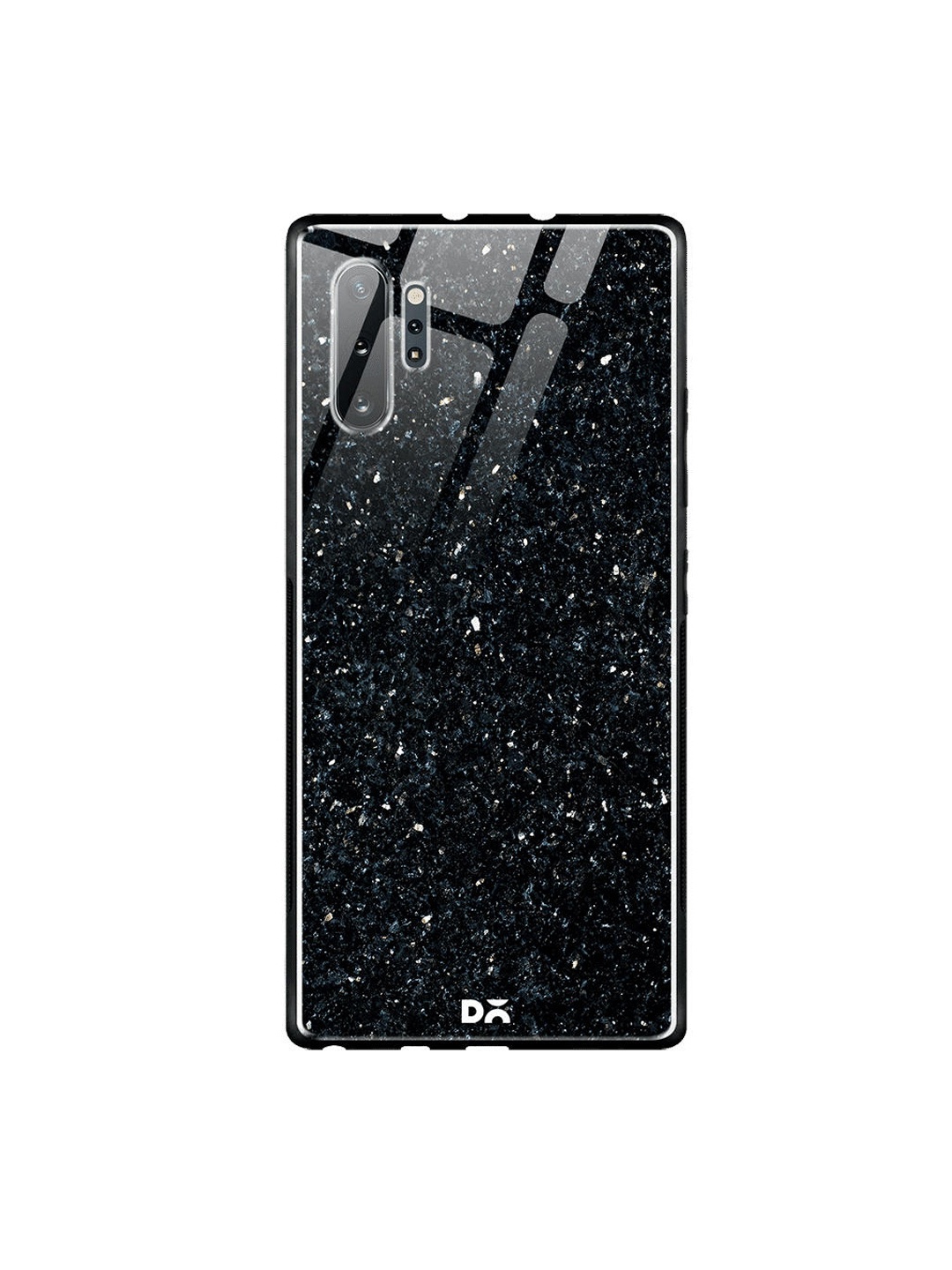 

DailyObjects Black Printed Starry Sky Samsung Galaxy Note 10 Plus Marble Glass Mobile Cover