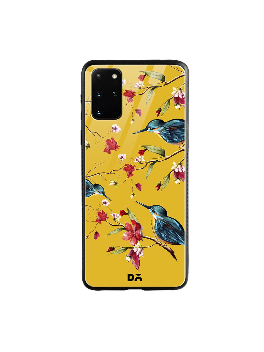 

DailyObjects Yellow & Red Melody Birds Samsung Galaxy S20 Plus Glass Case Cover