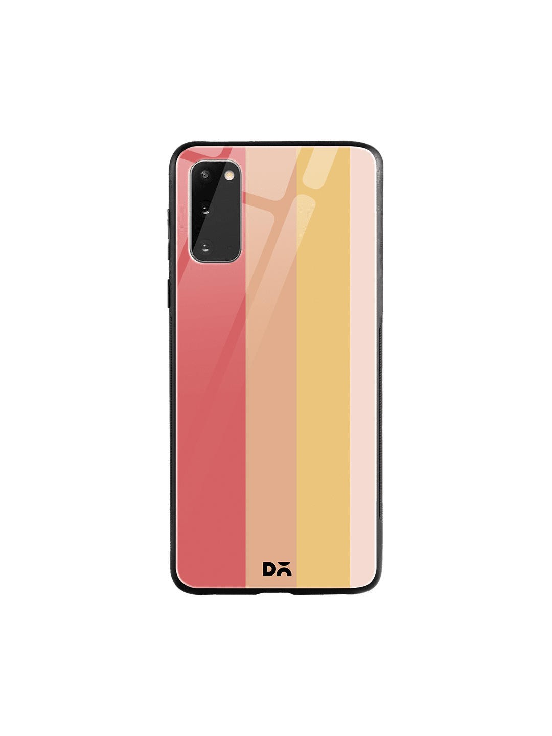 

DailyObjects Pink & Peach-Coloured Vertical Samsung Galaxy S20 Glass Case Cover