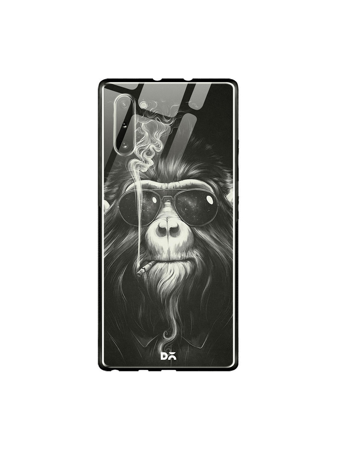 

DailyObjects Black & White Samsung Galaxy Note 10 Glass Case Cover