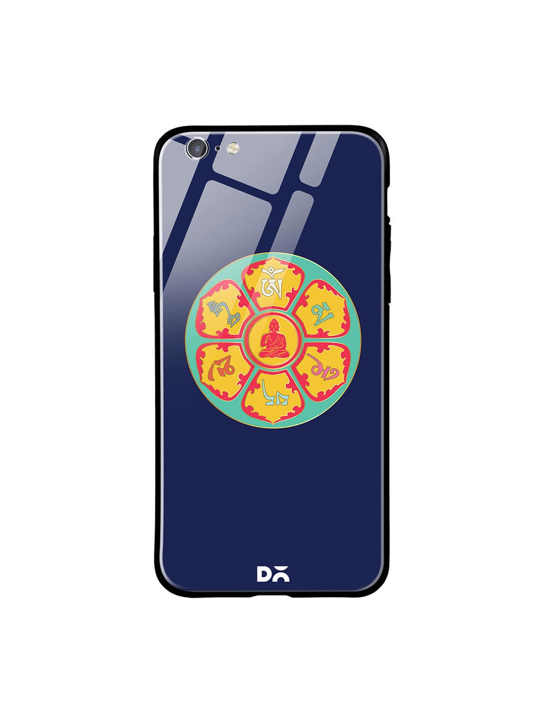 

DailyObjects Blue & Yellow Buddha Dharma Wheel Printed iPhone 6 Glass Case Cover