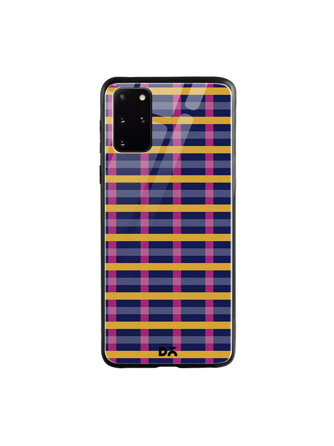 

DailyObjects Navy Blue & Yellow Multi pipes Samsung Galaxy S20 Plus Glass Case Cover