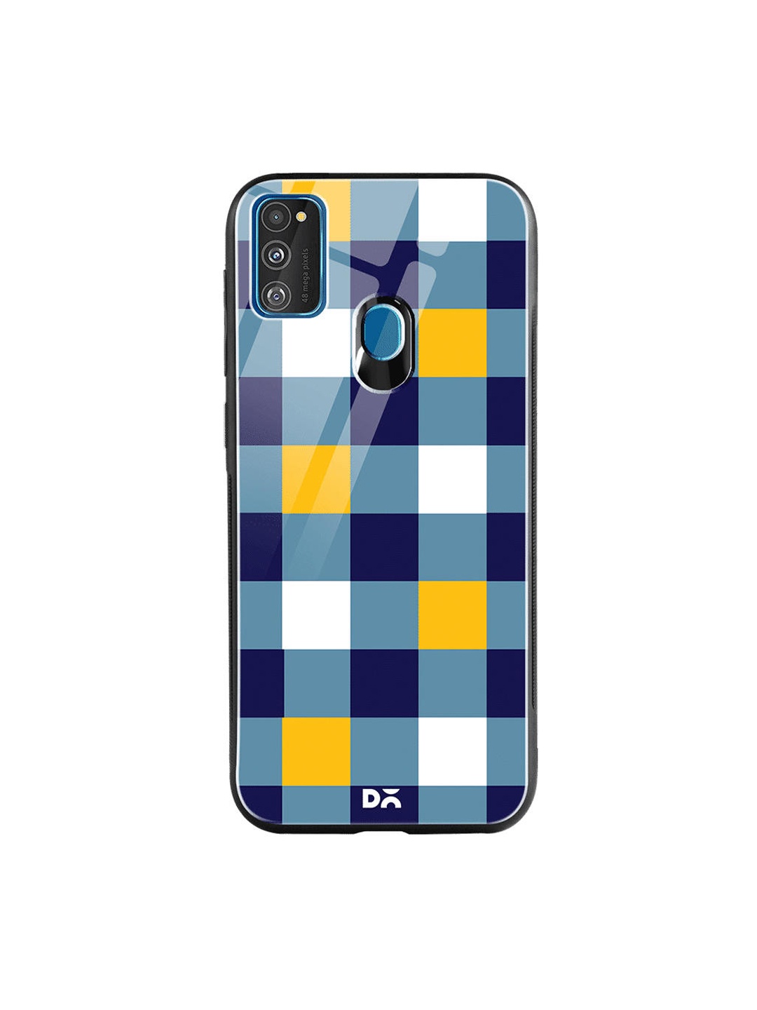 

DailyObjects Blue & Yellow Quartet Checks 1 Samsung Galaxy M30S Glass Case Cover